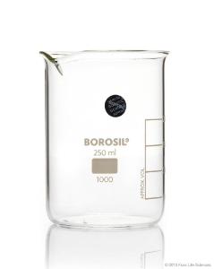 Beaker low form with spout glass 250 ml CS40