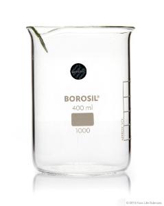 Beaker low form with spout glass 400 ml CS40