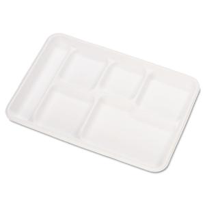 Premium molded fiber cafeteria trays