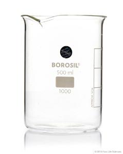 Beaker low form with spout glass 500 ml CS40