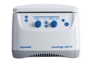 Centrifuge 5427 R with green coolant frontal closed