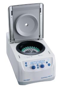 Centrifuge 5427R with green coolant side view open