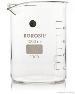 Beaker low form with spout glass 1000 ml CS20