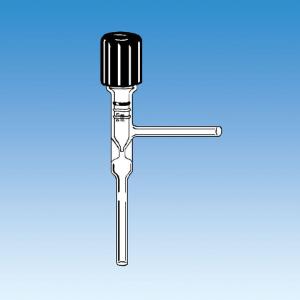 90° Vacuum Stopcock, PTFE Easy Action Plug, Ace Glass