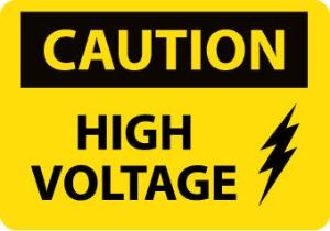 Voltage OSHA Caution Signs, National Marker