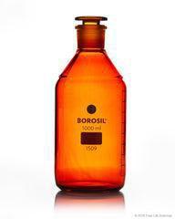 Borosil® reagent bottles plain narrow mouth amber 1000 ml