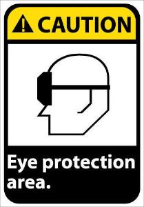 Personal Protection (PPE) ANSI Caution Signs, National Marker