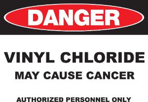 ZING Green Safety Eco GHS Sign, DANGER, Vinyl Chloride