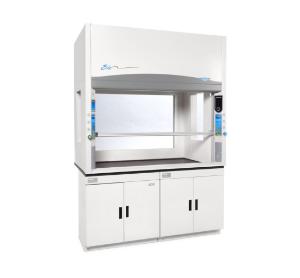 6' protector echo filtered fume hood on cabinet with side and back windows