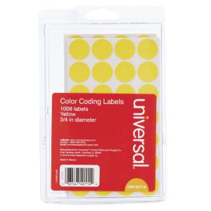 Self-Adhesive Permanent Color-Coding Labels, Universal