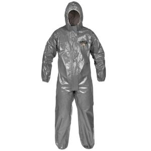 ChemMax® 3 Chemical Protective Coverall with Respirator-Fit Hood, Elastic Wrists and Ankles, Zipper Closure with Storm Flap