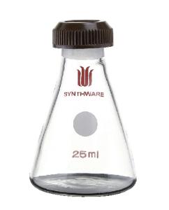 Synthware Flasks, Erlenmeyer, Threaded, Microscale, Kemtech America