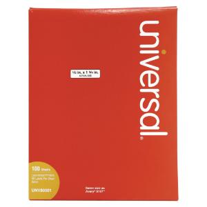 Multiuse Permanent Self-Adhesive Labels, White, Universal