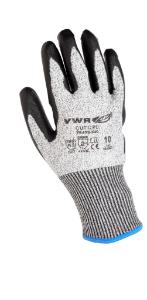 Cut protection gloves, PU coating, gray/black
