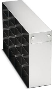 Rack side access stainless steel for CryoCube F740 upright freezers, for 20 boxes (5 compartment)