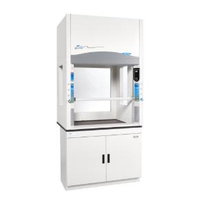 4' protector echo filtered fume hood on cabinet with side and back windows