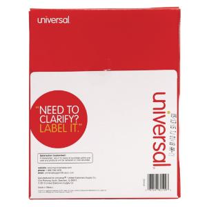 Multiuse Permanent Self-Adhesive Labels, White, Universal