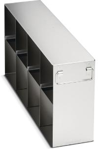 Rack side access stainless steel for CryoCube F740 upright freezers, for 8 boxes (5 compartment)