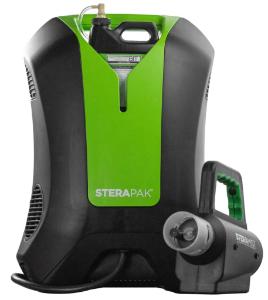 Front view of the SteraPak with accompanying applicator