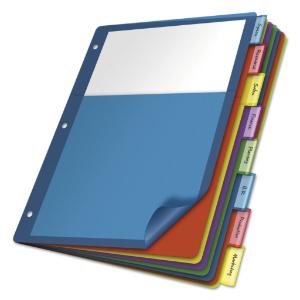 Cardinal® Poly Index Dividers for Ring Binders