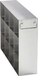 Rack side access stainless steel for CryoCube F740 upright freezers, for 12 boxes (3 compartment)