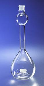 PYREX® Volumetric Flasks, Class A, Glass, Clear, NS Glass Stopper, Corning