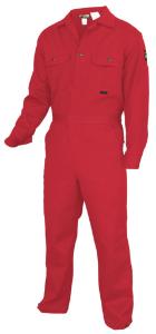 Flame Resistant DC1 Contractor Coveralls with Max Comfort™ Material, Red, MCR Safety