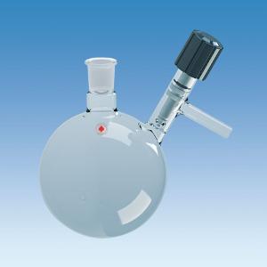 Vacuum Round Bottom Flask with Hi-Vac Valve Sidearm, Ace Glass Incorporated