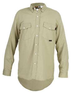 Flame Resistant Work Shirt with Max Comfort™ Material, Tan, MCR Safety