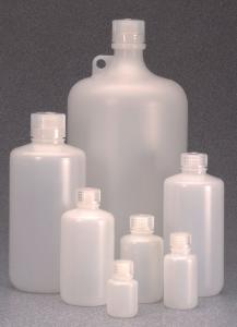Nalgene® IP2 Narrow Mouth Bottles, Natural HDPE, with PP Closure, Bulk Pack, Thermo Scientific
