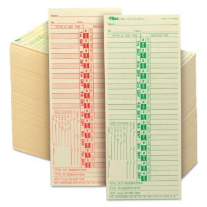 Time clock cards