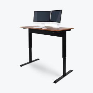 Pneumatic adjustable-height standing desk, 56", luxor