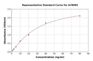Representative standard curve for Human Apo-M ELISA kit (A78995)