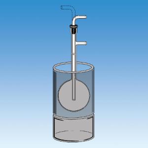 Vacuum Trap, Round Bottom Flask with Adjustable Inner Tube, Ace Glass Incorporated