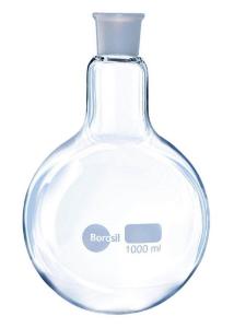 Borosil® round bottom boiling flask with beaded rim 1000 ml
