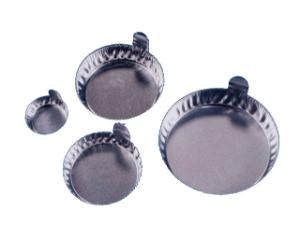 VWR® Disposable Aluminum Crinkle Dishes with Tabs