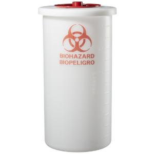 Biohazardous waste containers