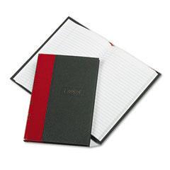 Boorum & Pease® Record and Account Book with Black Cover and Red Spine, Essendant