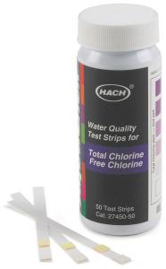 Free and Total Chlorine Test Strips, Hach