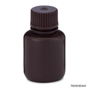 Bottle amber narrowmouth round HDPE 30 ml
