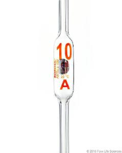 Pipette volumetric Class A 10 ml with certificate