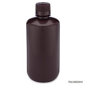 Bottle amber narrowmouthround HDPE 1000 ml