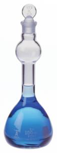 KIMAX® Volumetric Flasks with [ST] Glass Stopper, Mixing Bulb Style, Class A, Kimble Chase
