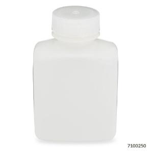 Bottle wide mouth rectangular HDPE 250 ml