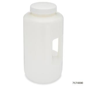 Bottle wide round handle HDPE 4 L