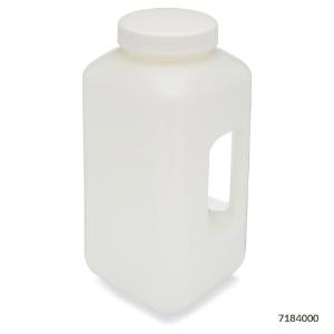 Bottle wide square handle HDPE 4 L