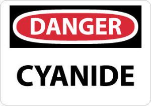 Chemical OSHA Danger Signs, Cyanide, National Marker