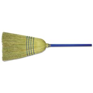 Upright and Whisk Brooms, Corn Fiber, 40" Handle