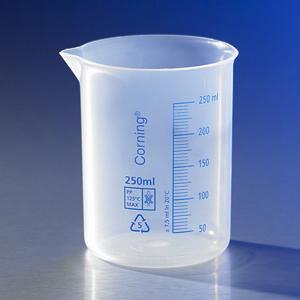 Corning® Reusable Plastic Low Form Beakers, PP, Corning