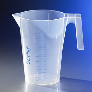 Corning® Reusable Plastic Graduated Beakers with Handle and Spout, PP, Corning